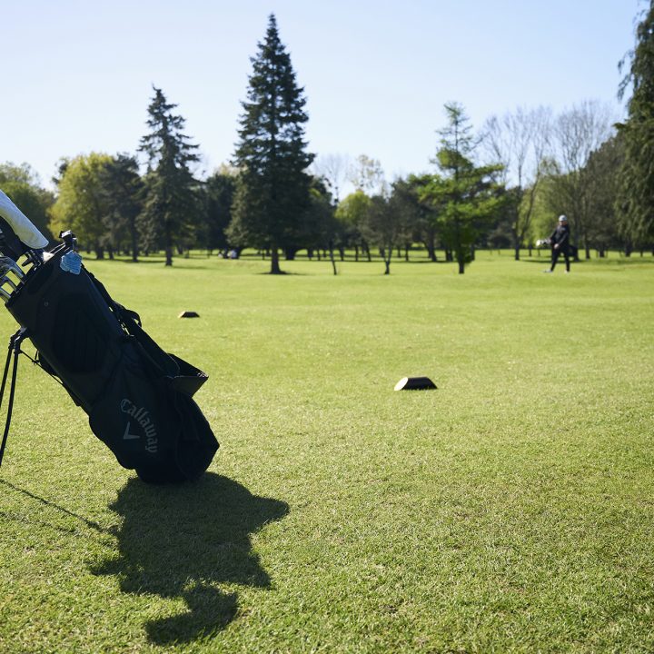 Vivary Golf Course golf green and golf bag
