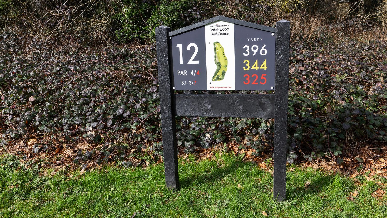 Batchwood Golf Course - Hole 12 Sign