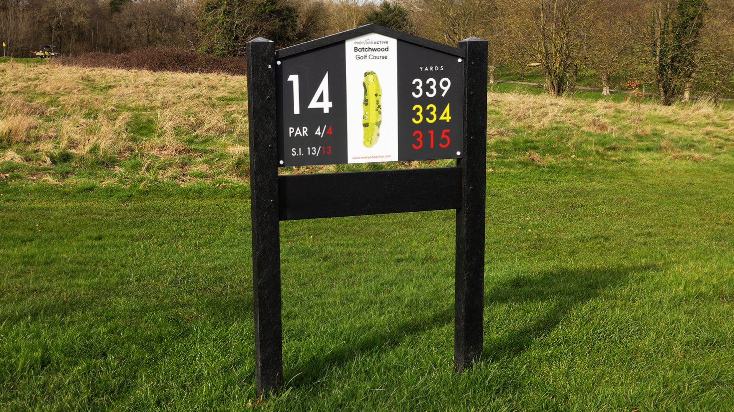 Batchwood Golf Course - Hole 14 Sign
