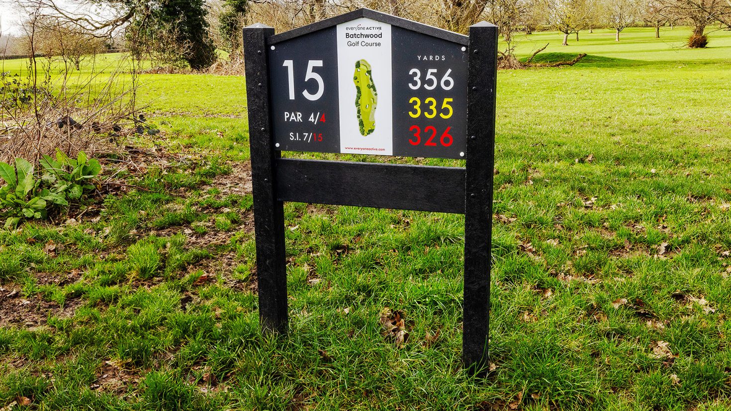 Batchwood Golf Course - Hole 15 Sign